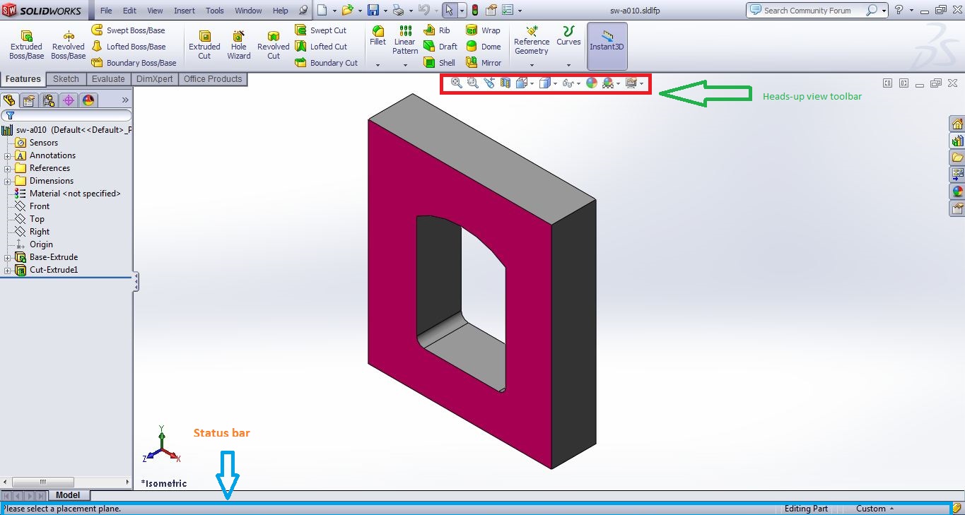 Solidworks User Interface Basics Simple And Easy To Use 