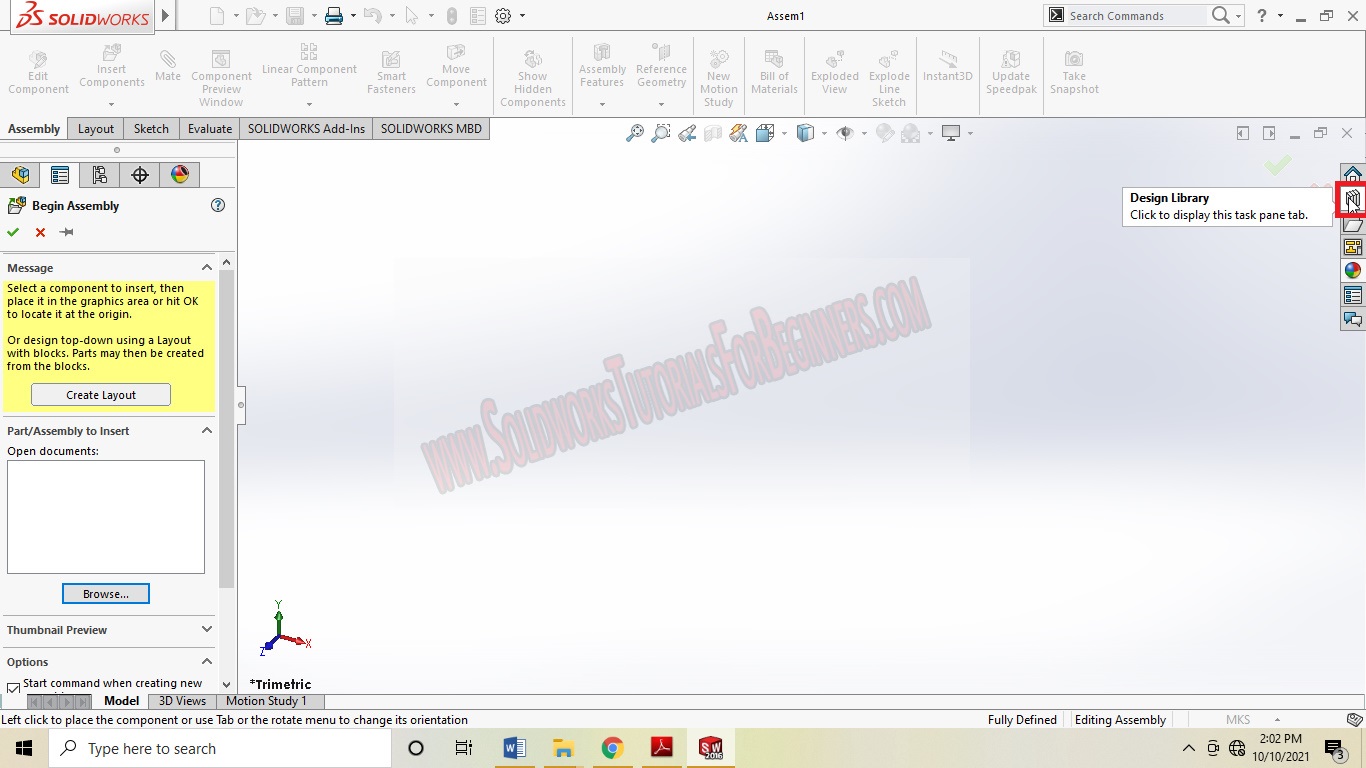 How To Apply SolidWorks Parallel Standard Mate